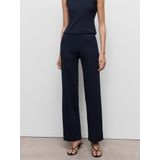 MANGO - Broek - Navy - BRIN - Regular Fit - High Waist