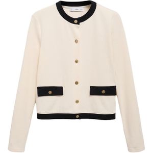 Mango - Gebreid Vest - Ecru