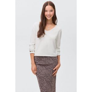 MANGO TEEN - Gebreide Trui - Wit - Fijn Gebreid