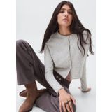 MANGO TEEN - Curly2g - Gebreid Vest - Lichtgrijs