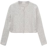 MANGO TEEN - Curly2g - Gebreid Vest - Lichtgrijs