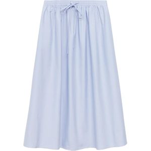 MANGO - Evia - A-lijnrok - Hemelsblauw - 7/8 lengte