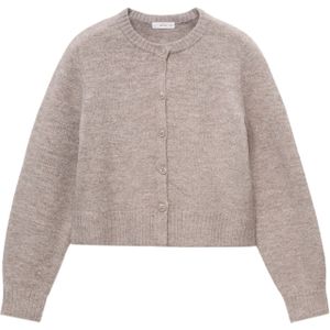 MANGO TEEN - Vest - Fijn Gebreid - Ronde Hals - Knoopsluiting