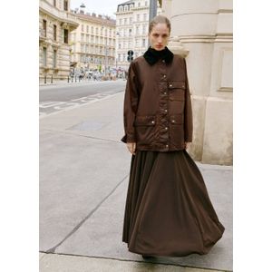 Mango - Leren Jasje - Bruin - Dames