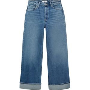 Mango - Wide Leg Jeans - Medium Blue Denim - Regular Waist - 100% Katoen