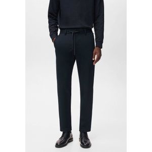 Mango Man - Slim Casual Broek - Donkerblauw