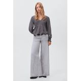 MANGO TEEN - Top - Crinkle Structuur - V-hals - 100% Viscose