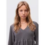 MANGO TEEN - Top - Crinkle Structuur - V-hals - 100% Viscose