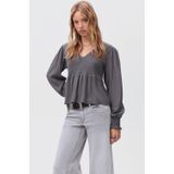 MANGO TEEN - Top - Crinkle Structuur - V-hals - 100% Viscose