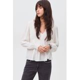 MANGO TEEN - Top - V-hals - 100% Viscose - Smockwerk en Crinkle Effect