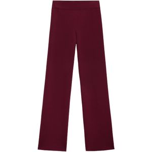 MANGO - Yolando - Broek - Donkerrood - Regular Fit - Viscose