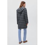 MANGO TEEN - Manteljas - Grijs - Met Capuchon - Geschikt voor Meisjes