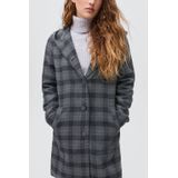 MANGO TEEN - Manteljas - Grijs - Met Capuchon - Geschikt voor Meisjes