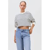 MANGO TEEN - Sweater - Wit - Oversized Pasvorm - Lange Mouwen