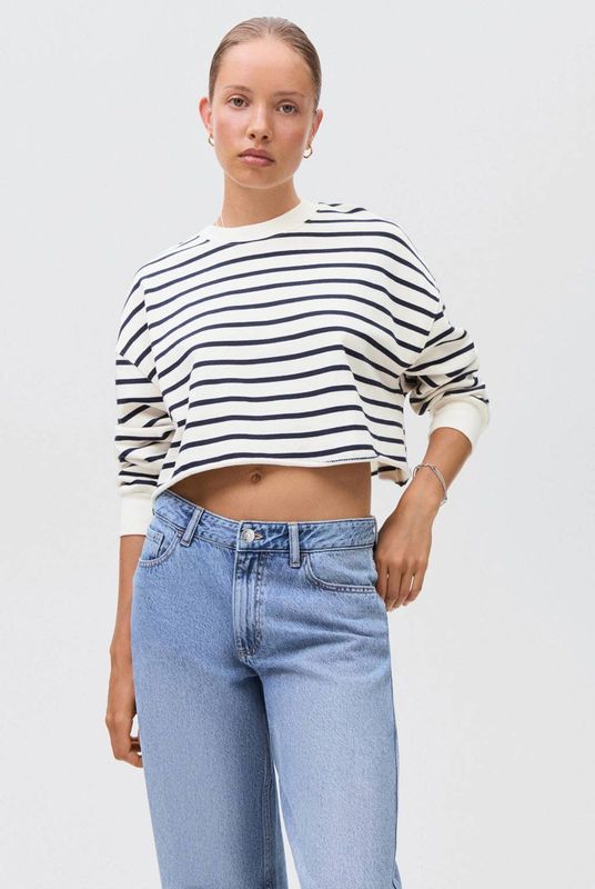 MANGO TEEN - Sweater - Wit - Oversized Pasvorm - Lange Mouwen