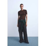 MANGO - ELISE - Jeans - Donkerblauw - Wide Leg - Mid Waist