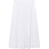 MANGO - Creta - A-lijnrok - Wit - 7/8 lengte