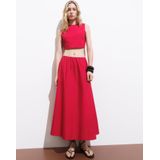 Mango - A-lijn Rok - Rood