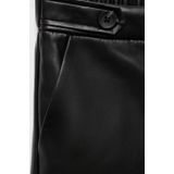 Mango Kids - Imitatieleren Casual Broek - Zwart