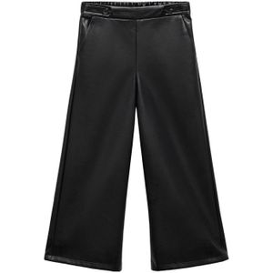Mango Kids - Imitatieleren Casual Broek - Zwart