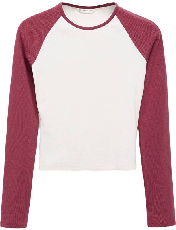 MANGO TEEN - Longsleeve - Donkerrood