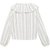 Mango Kids - Blouse - Lichtbeige - Met Blauwe Bloemenprint