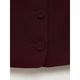 Mango - Gilet - Donkerrood - Mouwloos - 100% Polyester