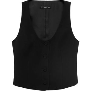Mango - Gilet - Zwart