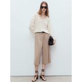 MANGO - Trui - Wit - Knitwear - Lange Mouw - Losse Pasvorm