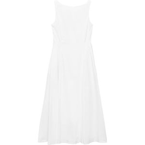 Mango - Zomerjurk - Wit - Katoen - Korte Mouwen