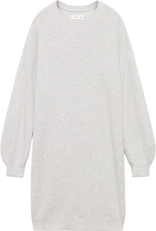 Mango Kids midi jurk lichtgrijs