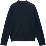 Mango Kids - Fijn Gebreide Trui - Marine - Polo Kraag - Lange Mouwen