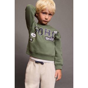 Mango Kids - Sweater - Groen - 100% Katoen