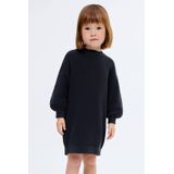 Mango Kids - Midi Jurk - Marine - Gebreid - Lange Mouwen