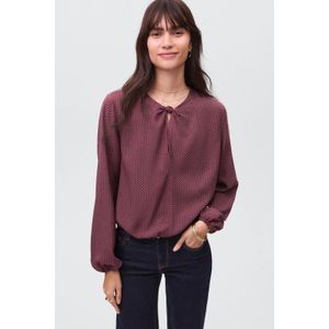 MANGO TEEN - Longsleeve - Zacht - 100% Viscose - Ronde Hals - Pofmouwen