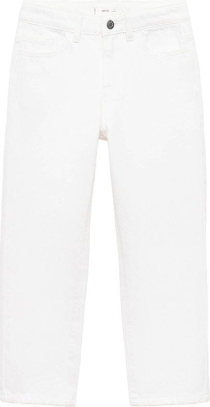 Mango - Kids - Straight Leg Jeans - Wit