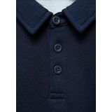 Mango Kids - Sweater - Marine - 100% Katoen - Lange Mouwen