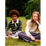 MANGO KIDS - Shirt - Navy - Lange Mouwen - Gestreept