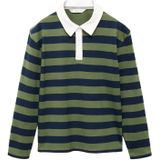 MANGO KIDS - Shirt - Navy - Lange Mouwen - Gestreept