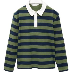 MANGO KIDS - Shirt - Navy - Lange Mouwen - Gestreept
