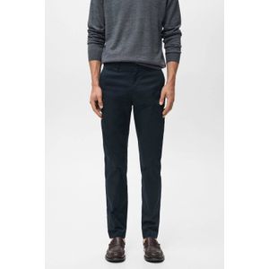 Mango - DUBLINO - Chino Broek - Donkerblauw - Slim Pasvorm