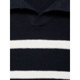 MANGO KIDS - ENZO - Trui - Marine/Wit - Lange Mouw