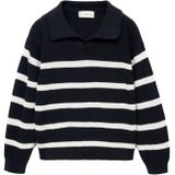 MANGO KIDS - ENZO - Trui - Marine/Wit - Lange Mouw