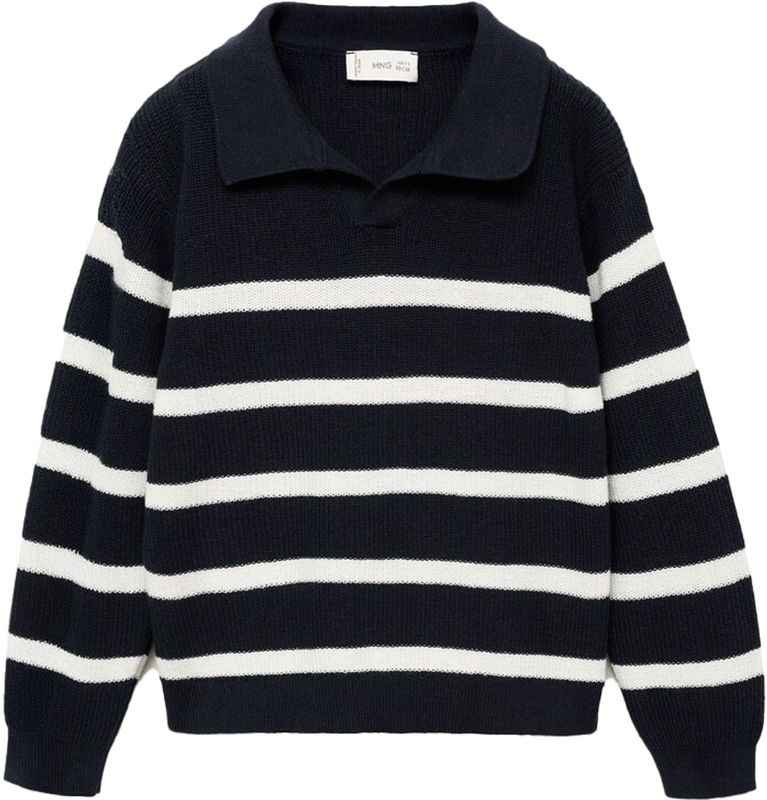 MANGO KIDS - ENZO - Trui - Marine/Wit - Knitwear