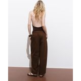 MANGO - LUPE - Broek - Bruin - Baggy