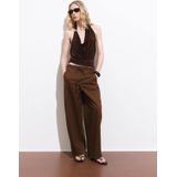 MANGO - LUPE - Broek - Bruin - Baggy