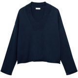 MANGO TEEN - Trui - 100% Katoen - V-hals - Geribbelde Boorden