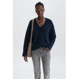 MANGO TEEN - Trui - 100% Katoen - V-hals - Geribbelde Boorden