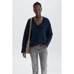 MANGO TEEN - Trui - 100% Katoen - V-hals - Geribbelde Boorden