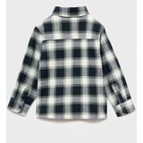 MANGO KIDS - THEOB - Overhemd - Navy - Olijfgroen - Wit - Geruit - Lange Mouw